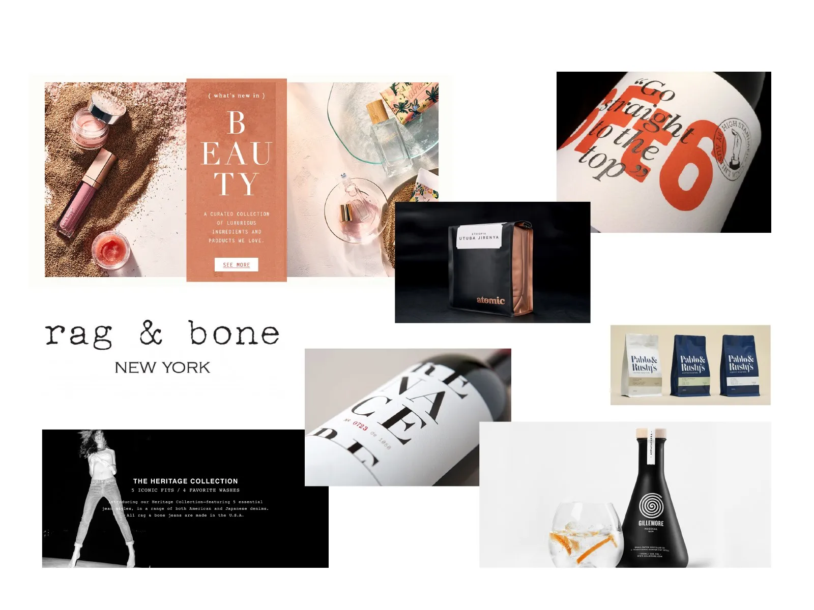 The Bohemian Luxury mood board: fashion, texture and hand-lettered type
