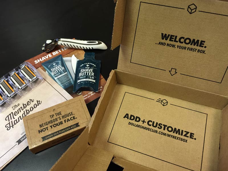 Dollar Shave Club Contents