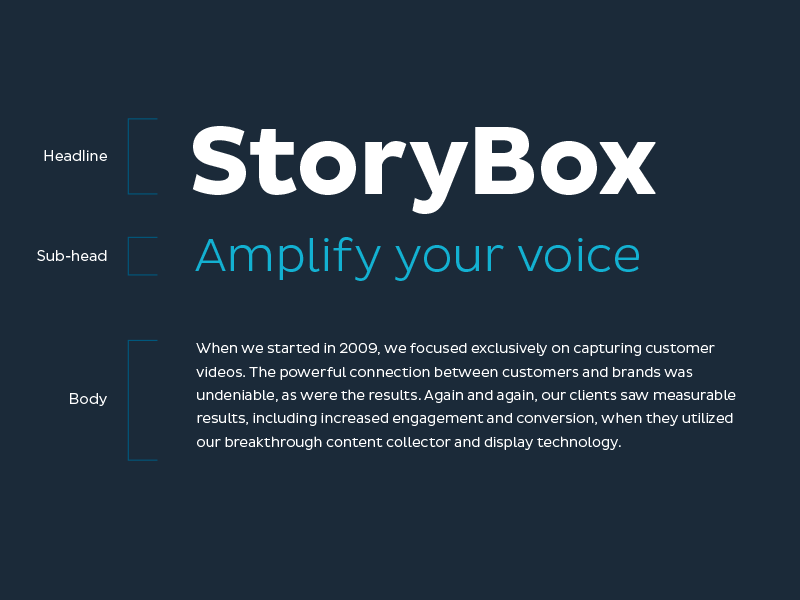 StoryBox Typography